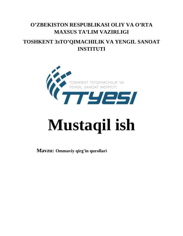 Ommaviy qirg'in qurollari