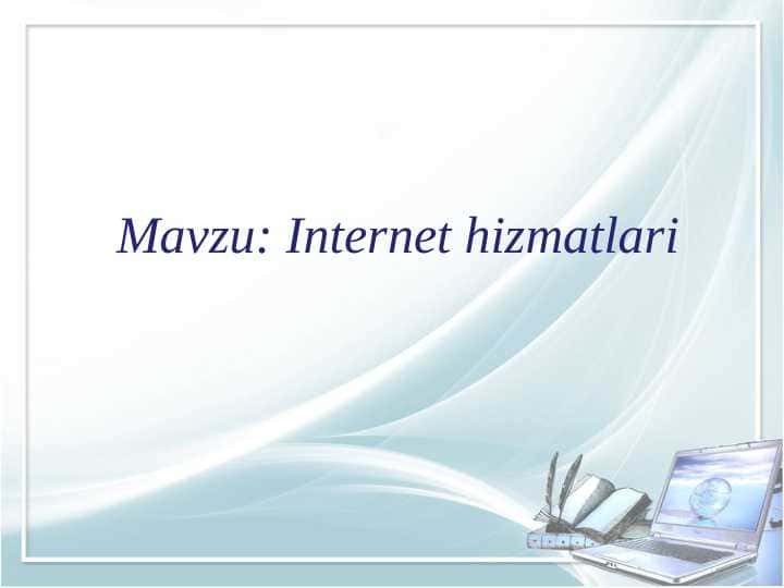 Internet hizmatlari