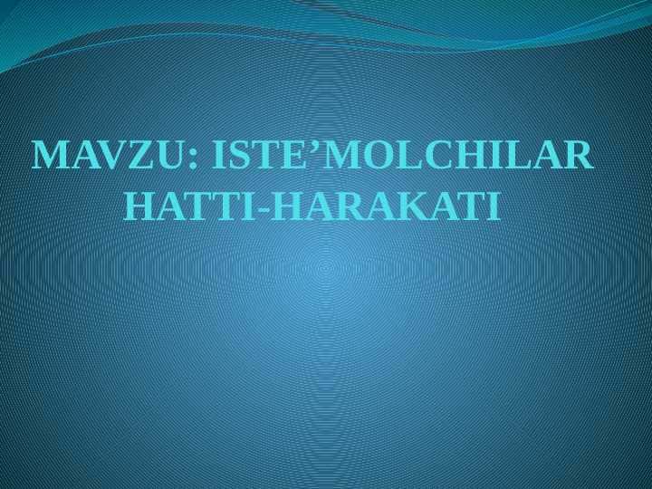 Is'temolchilar hatti-harakati