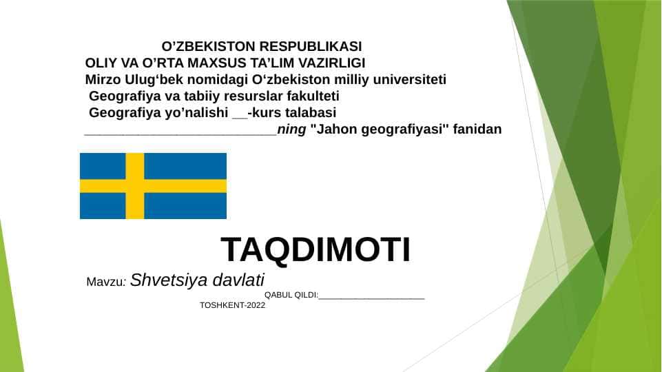 Shvetsiya davlati