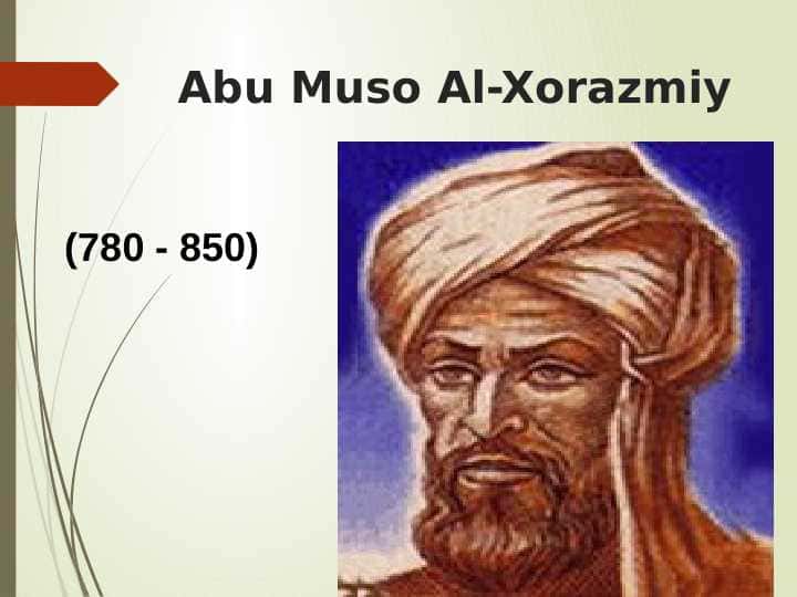 Abu Muso Al-Xorazmiy