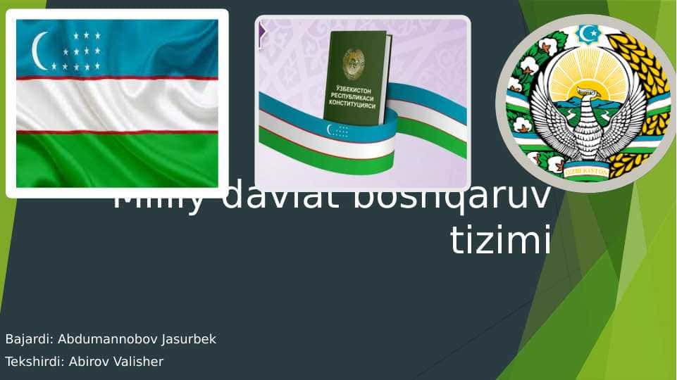 Milliy davlat boshqaruv tizimi