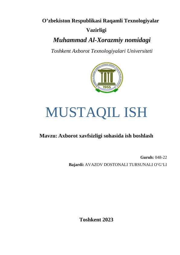 Axborot xavfsizligi sohasida ish boshlash.docx