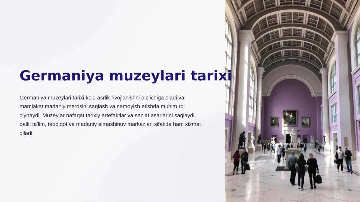 GERMANIYA MUZEYLARI TARXIX