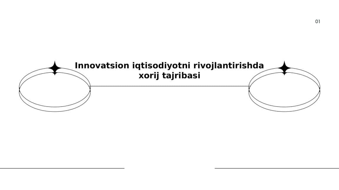 Innovatsion iqtisodiyotni rivojlantirishda xorij tajribasi