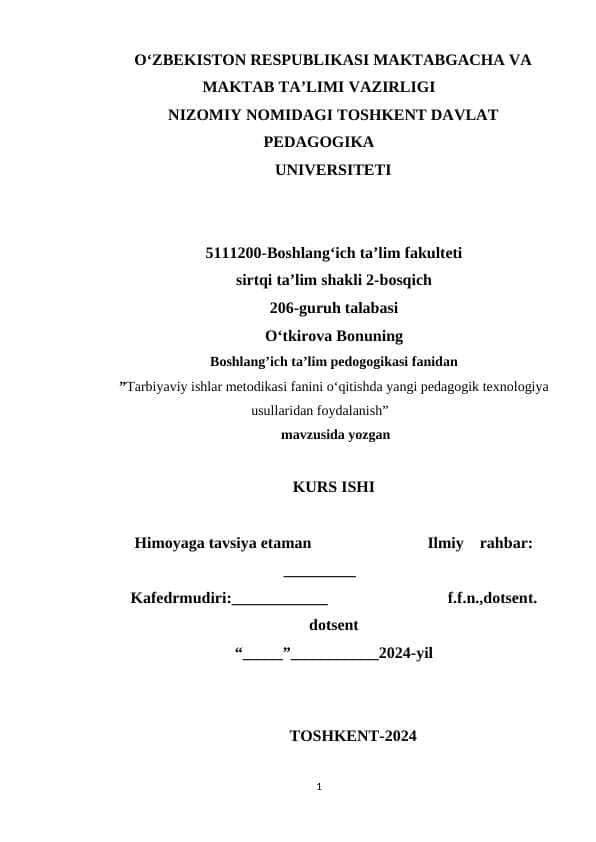 Kurs ishi