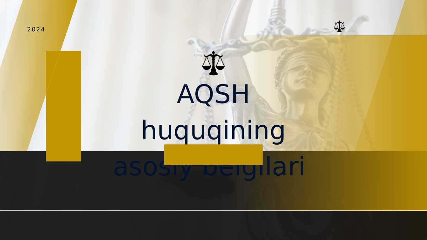 AQSH huquqining asosiy belgilari