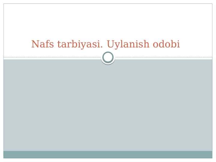 Nafs tarbiyasi