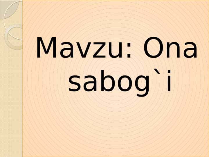 Ona sabog`i