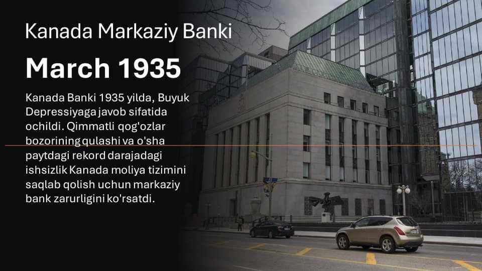 Kanada markaziy banki iqtisodiy tahlili