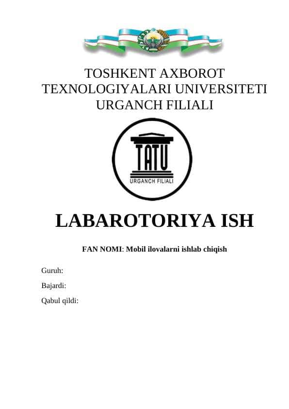 Mobil ilovarni ishlab_Satrlardan foydalanib dasturlash_LABAROTORIYA ISH