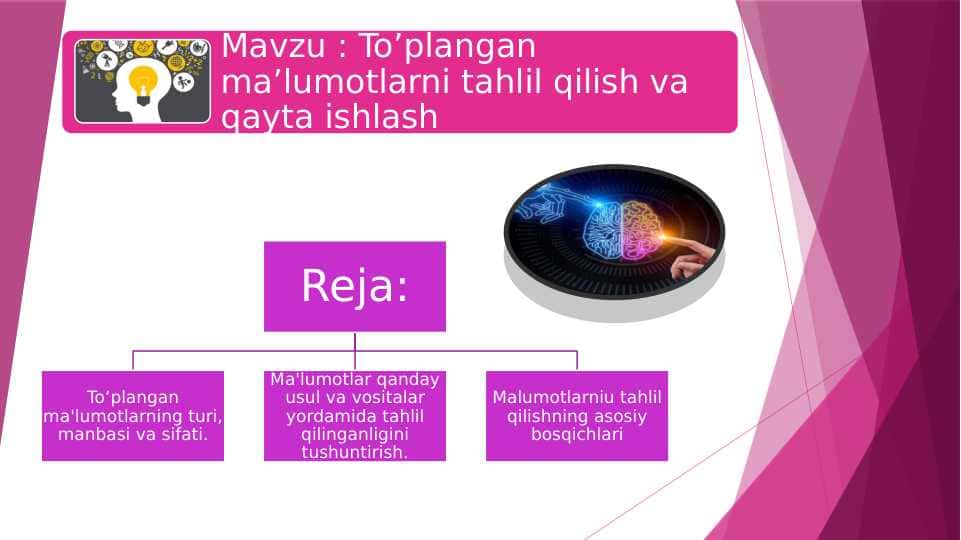 To’plangan ma’lumotlarni tahlil qilish va qayta ishlash 20.pptx