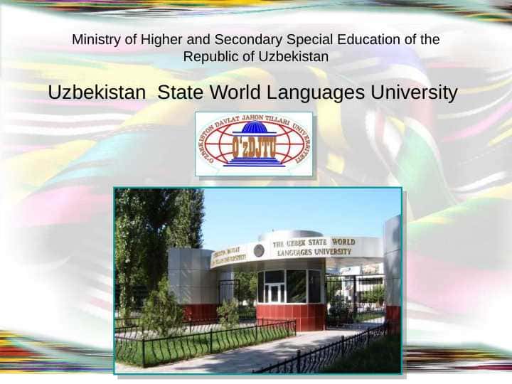 Uzbekistan State World Languages University
