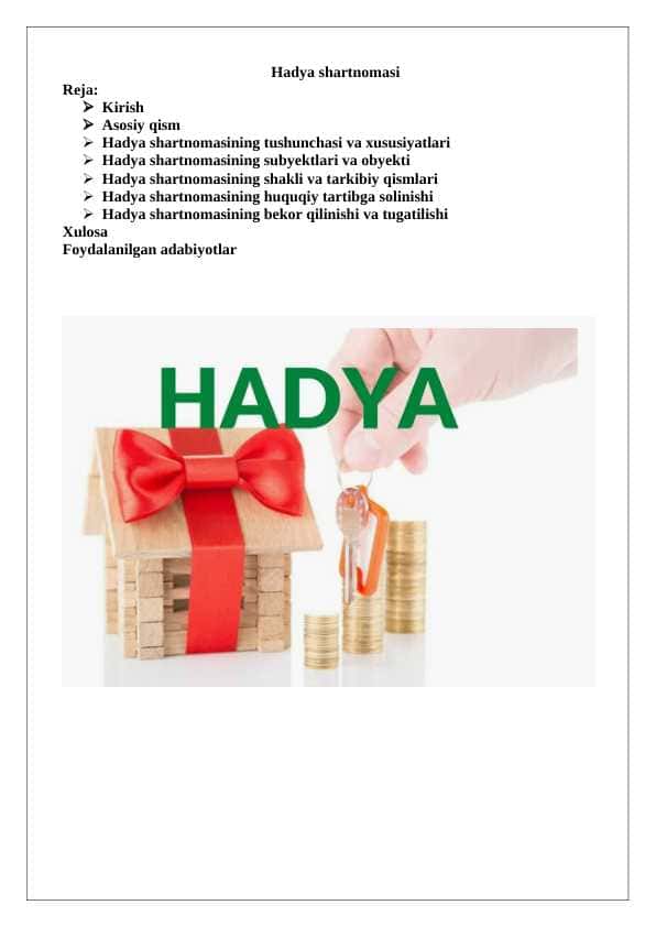 Hadya shartnomasi