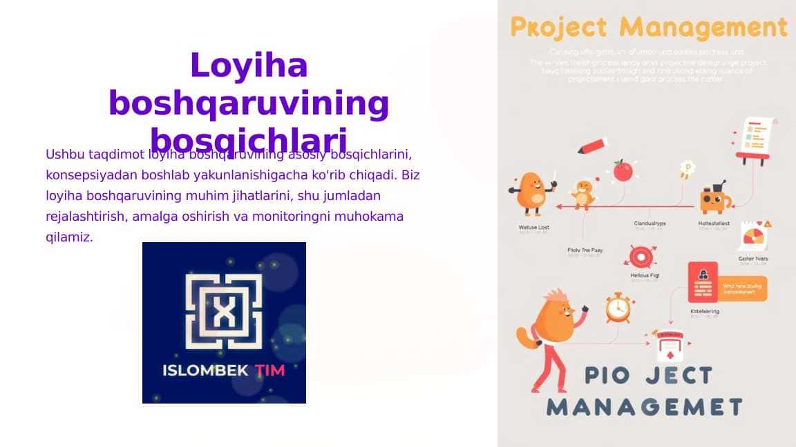 Loyiha boshqaruvining bosqichlari