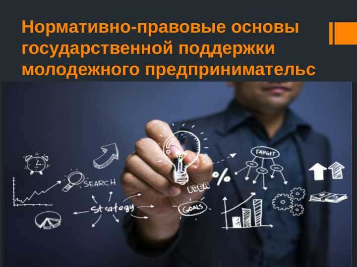 Нормативно-правовые основы государственной поддержки молодежного предпринимательства