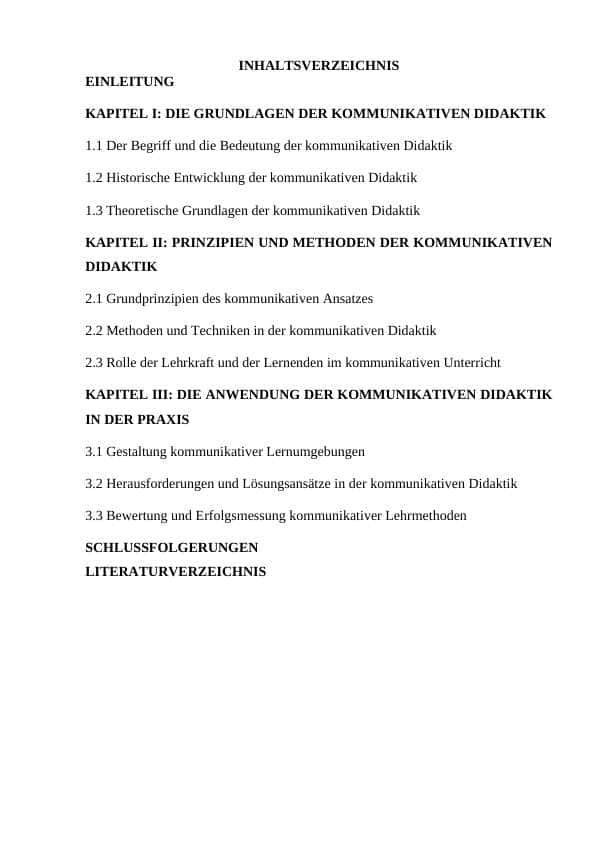 Thema: Die Entwiklung der kommunikativen Didaktik. mavzusida kurs ishi