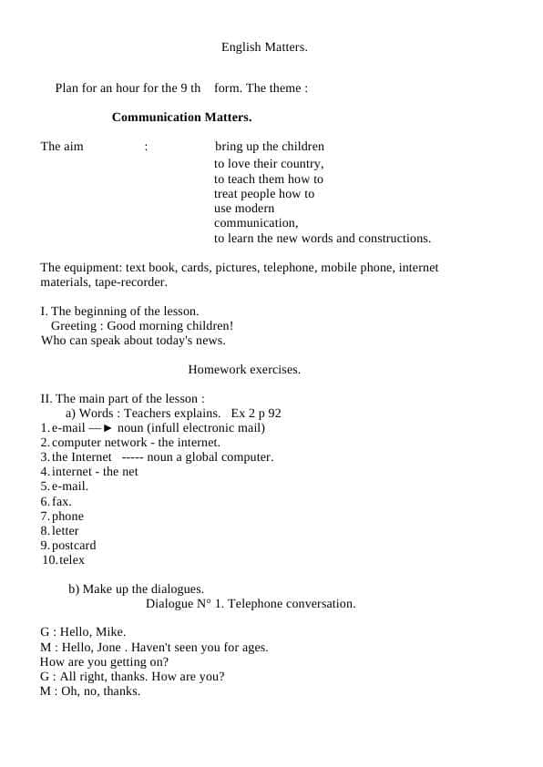 Communication Matters