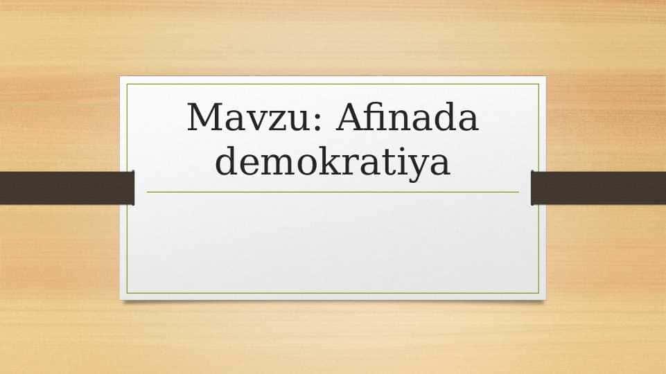 Afinada demokratiya