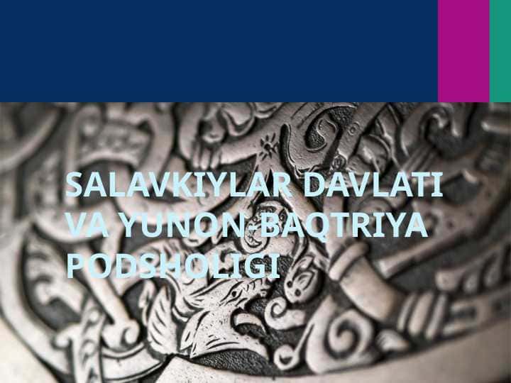 Salavkiylar davlati va Yunon-Baqtriya podsholigi