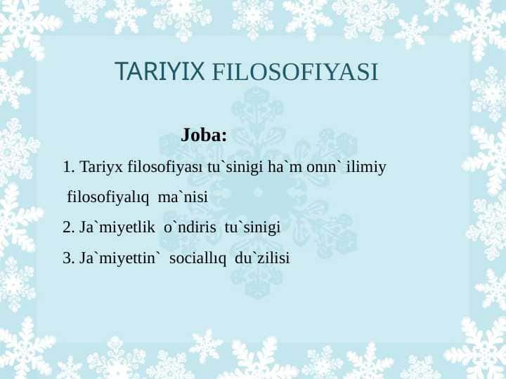 Tarix filosofiyasi