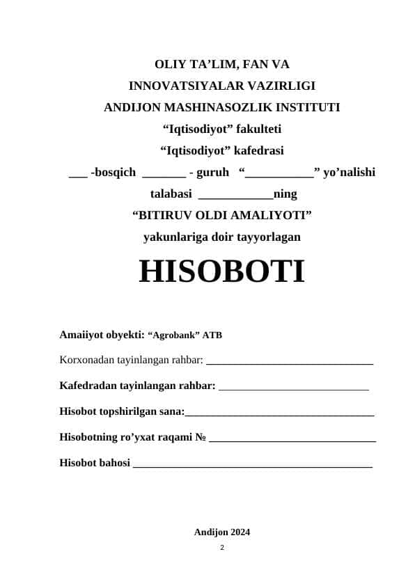 “Agrobank” ATB Shahrixon filiali