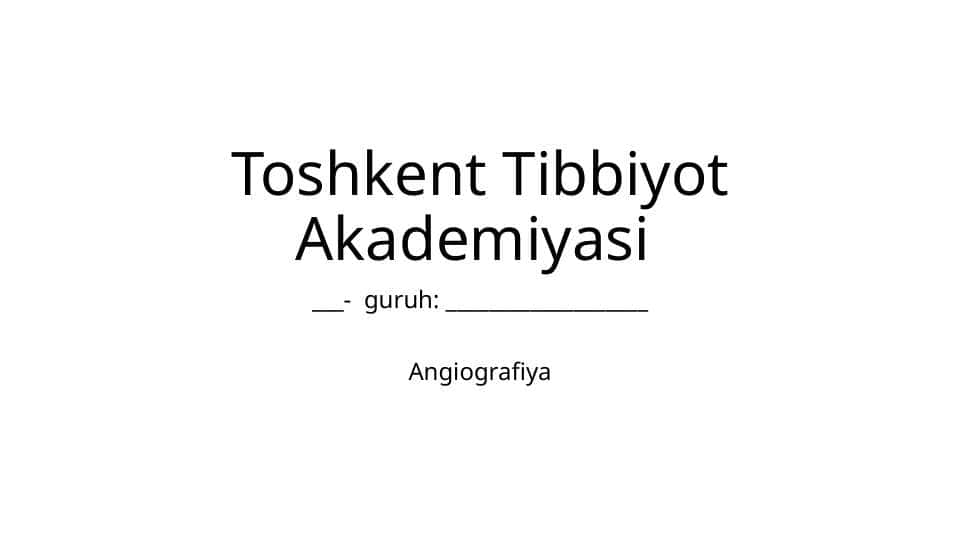 Angiografiya