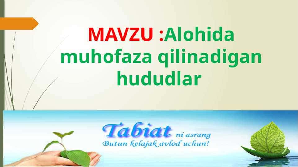 Alohida muhofaza qilinadigan hududlar