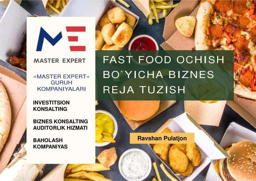 FAST FOOD OCHISH BOYICHA BIZNES REJA.
