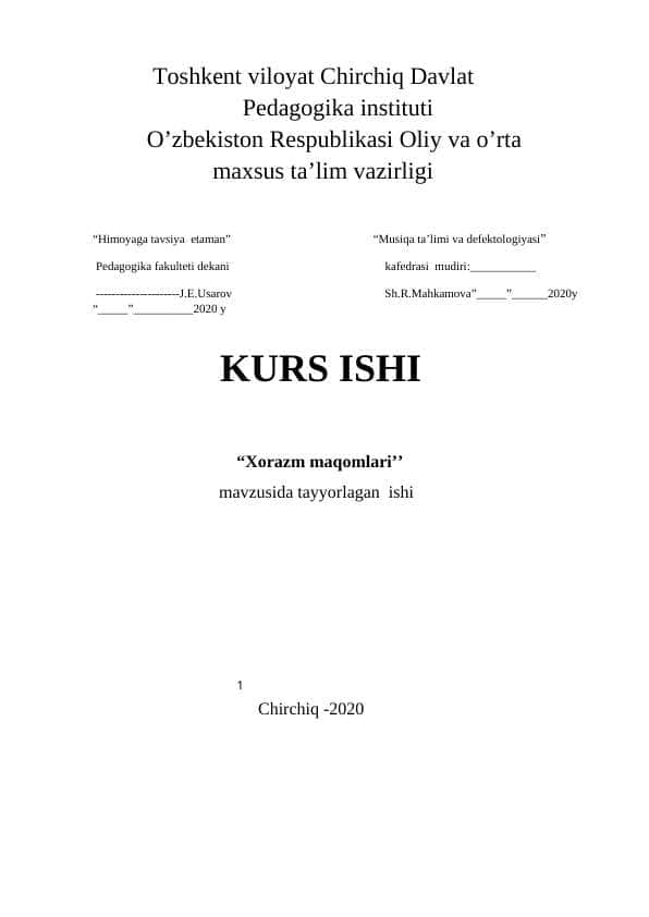 Xorazm maqomlari
