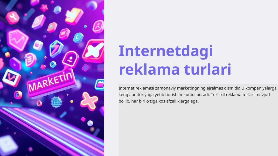 Internetdagi reklama turlari