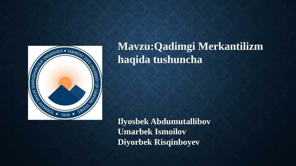 merkantilizm prizentatsiya 10 betlik