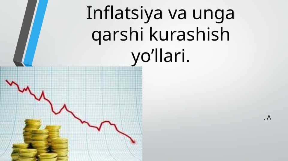 Inflatsiya va unga qarshi kurashish yo’llari pptx