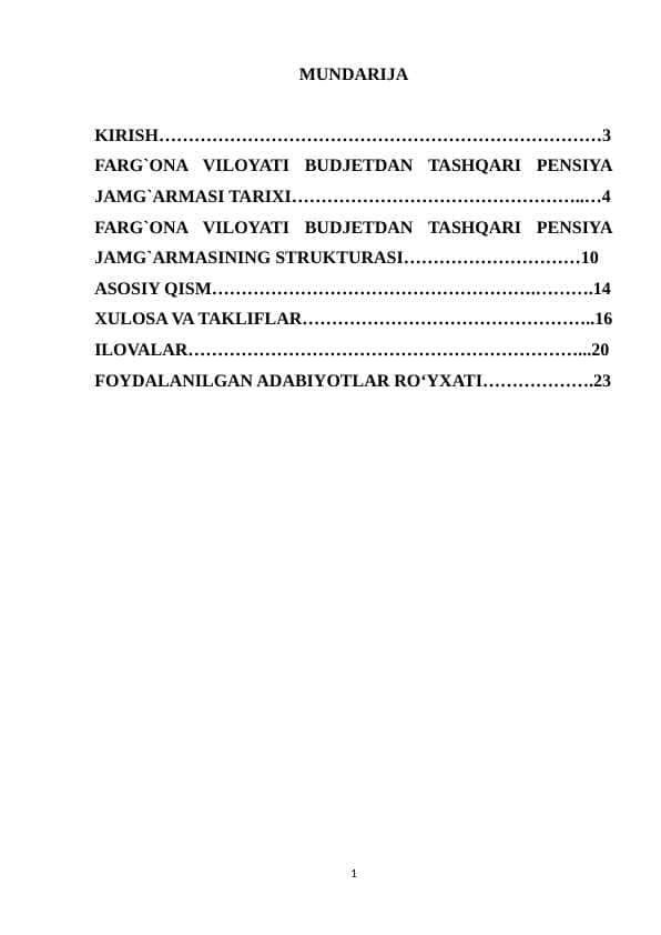 FARG`ONA VILOYATI BUDJETDAN TASHQARI PENSIYA JAMG`ARMASI