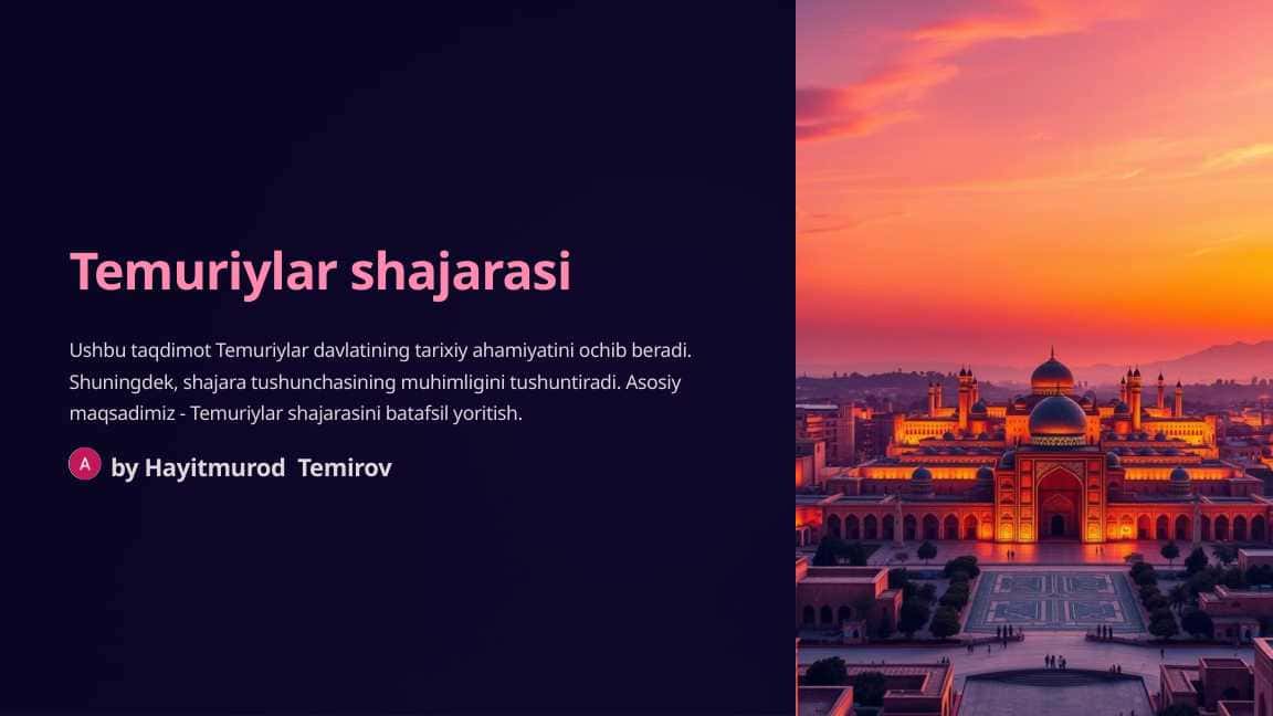 Temuriylar shajarasi