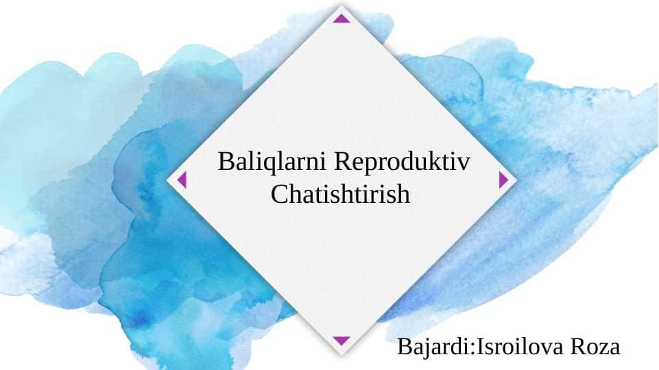 Baliqlarni Reproduktiv Chatishtirish