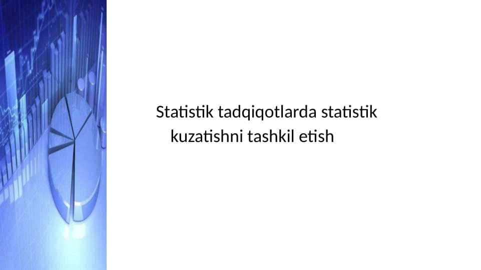 Statistik kuzatish