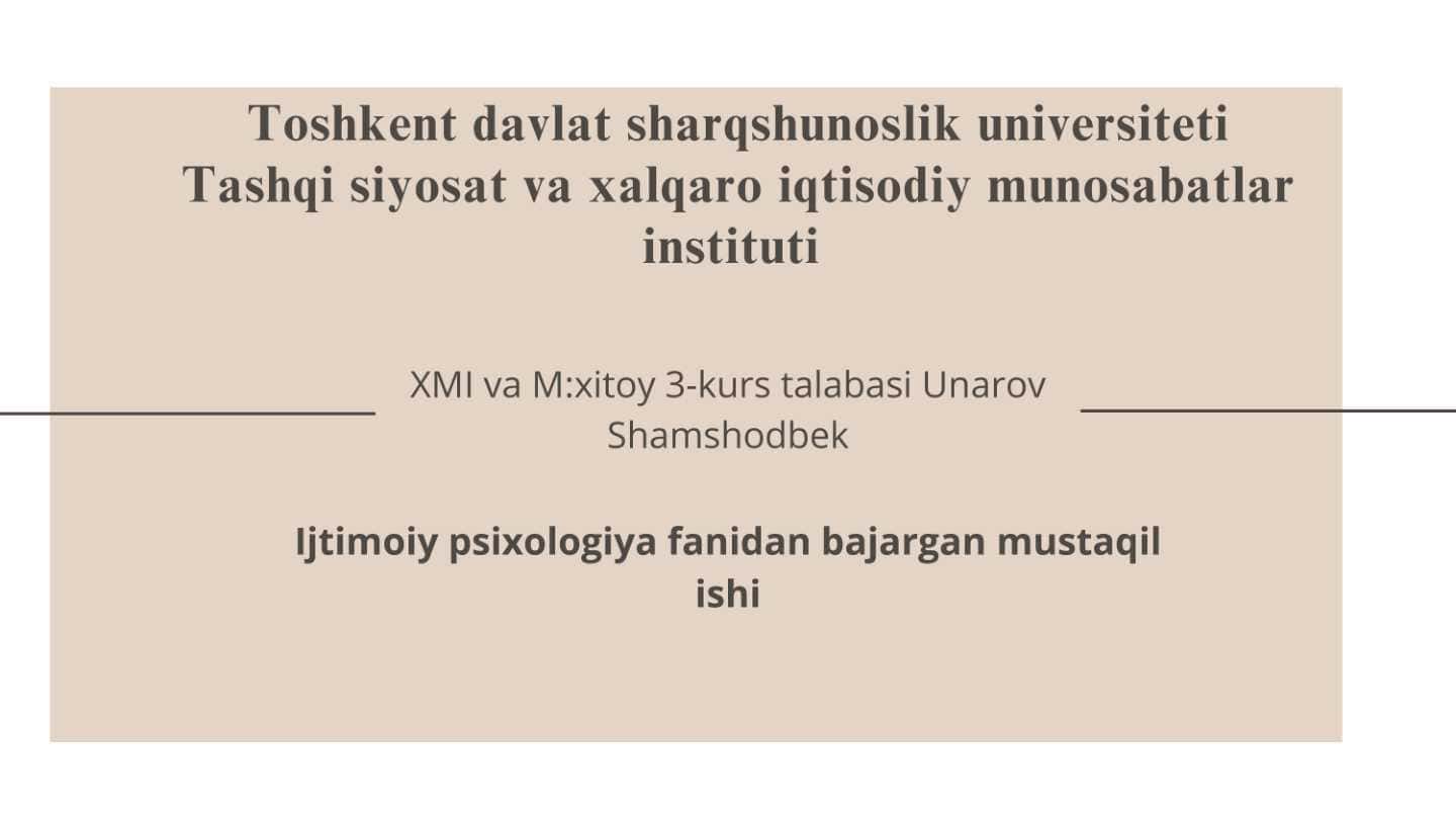 Oila psixologiyasi va oila funksiyasi
