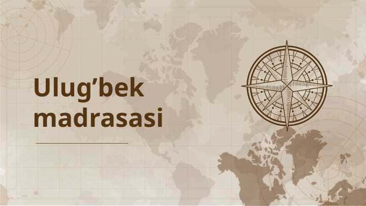 Ulug'bek madrasasi