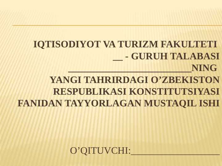 Saylov huquqining konstitutsiyaviy asoslari va tizimi