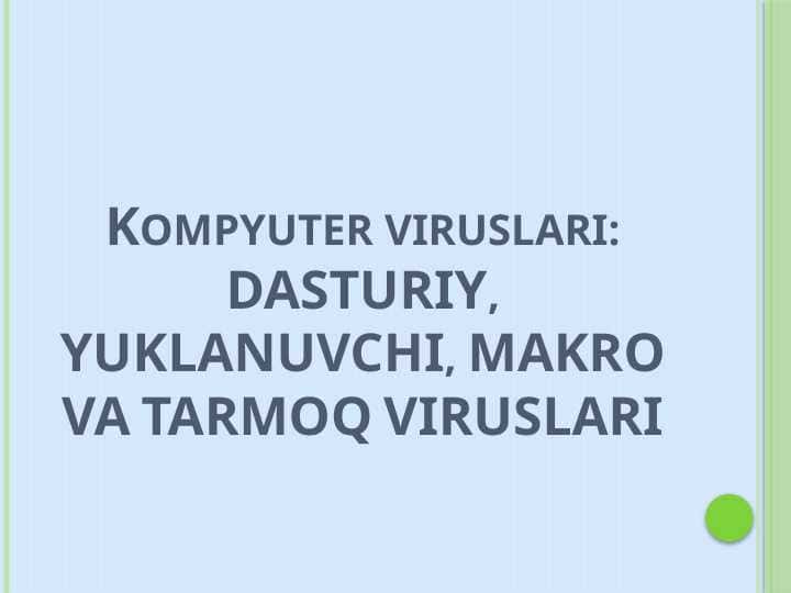 Kompyuter viruslari