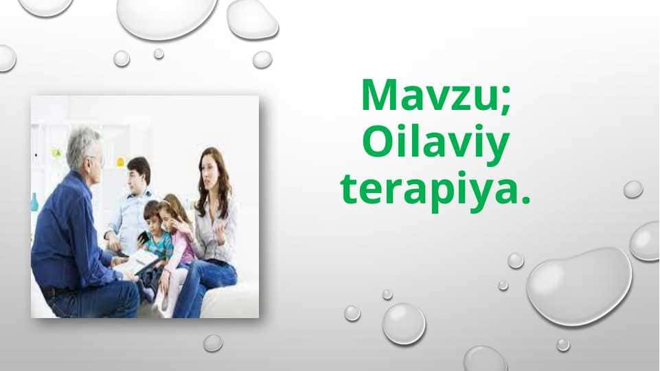 Oilaviy terapiya