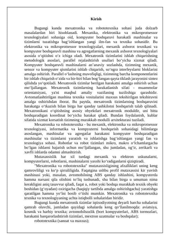 Servo motorlarni potensiometr orqali harakatlanish