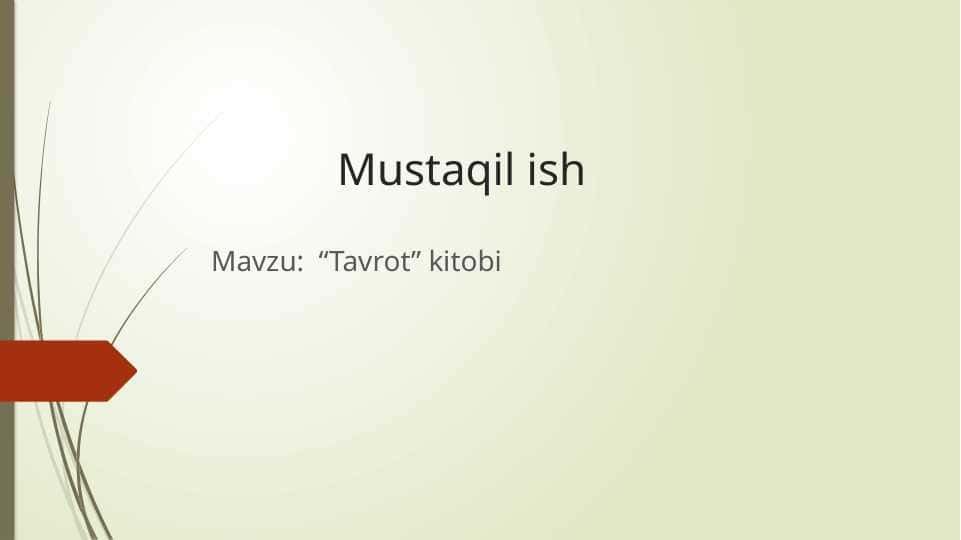 Tavrot kitobi