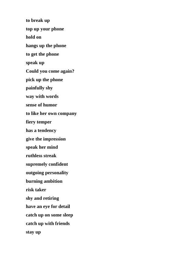Idioms for speaking
