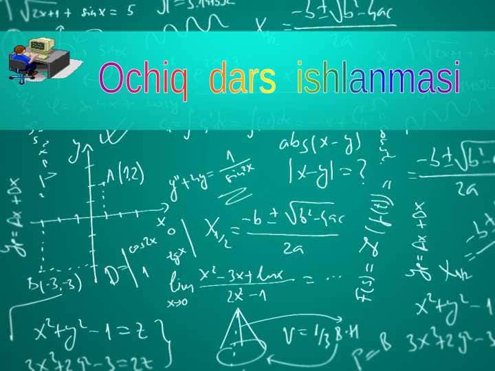 Matematik formulalar bilan ishlash
