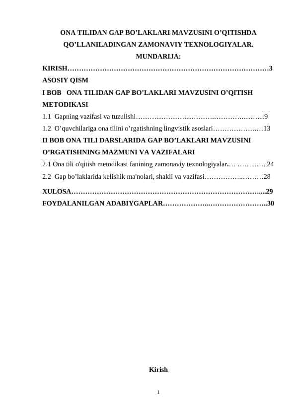 ONA TILIDAN GAP BO’LAKLARI MAVZUSINI O’QITISHDA QO’LLANILADINGAN ZAMONAVIY TEXNOLOGIYALAR55