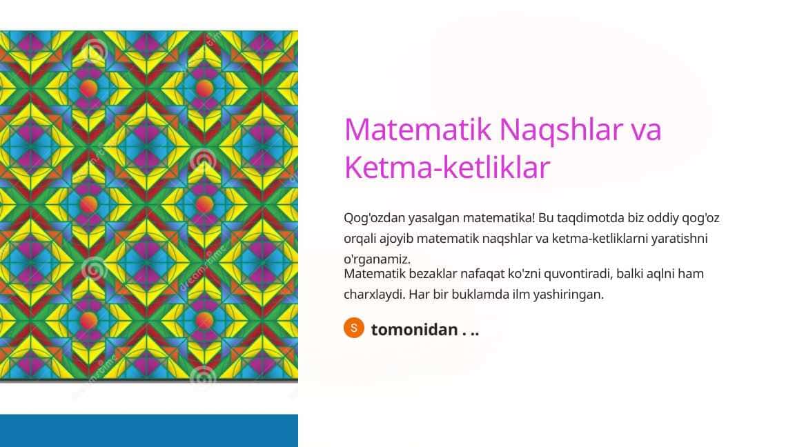 Matematik Naqshlar va Ketma-ketliklar