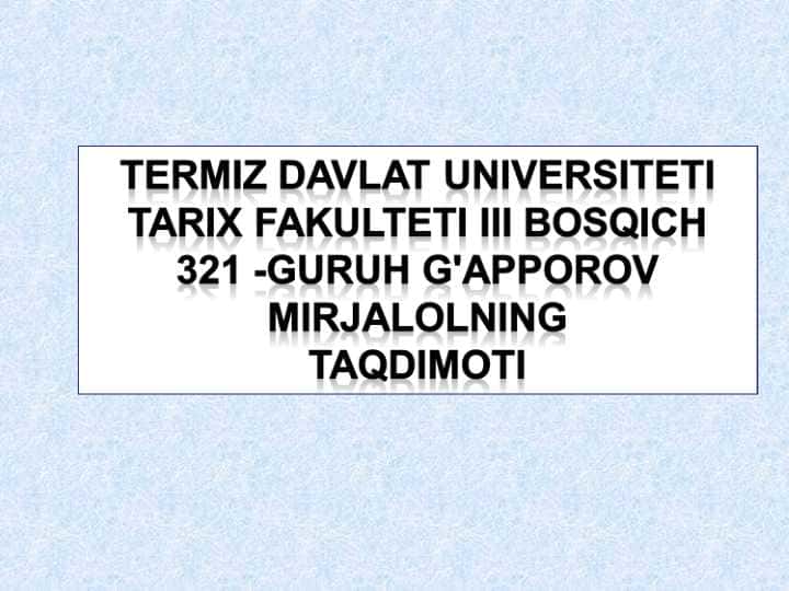 Tasvirlash kreativ shaxs tavsifi