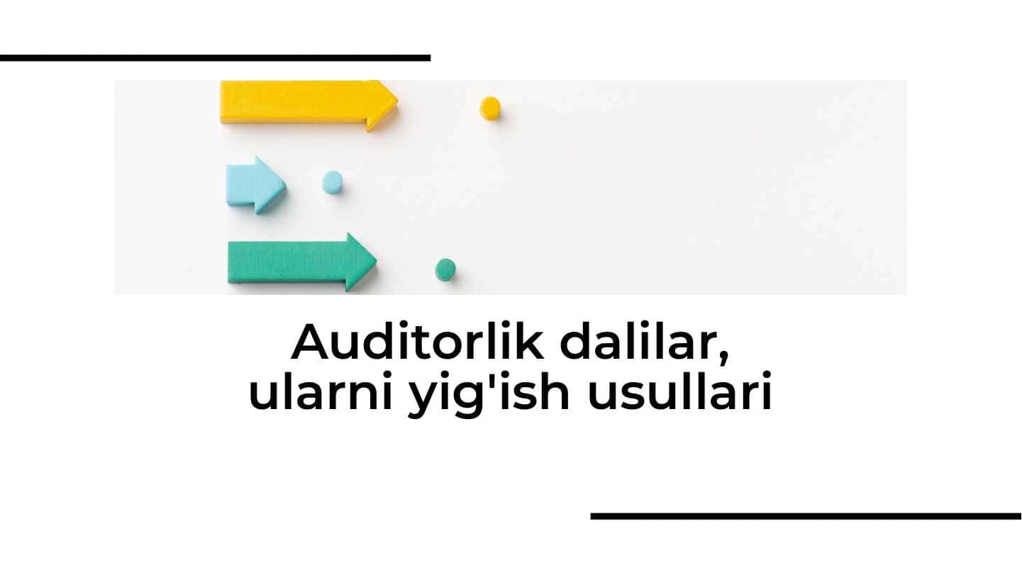 Auditorlik dalilar, ularni yig'ish usullari